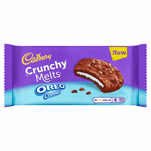 Cadbury Crunchy Melts Oreo Creme Chocolate Cookies 156g Image
