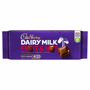 Cadbury Dairy Milk Fruit & Nut Chocolate Bar 180g Image