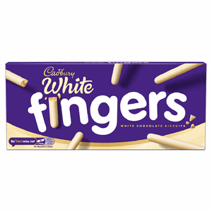 Cadbury White Chocolate Fingers Biscuits 114g Image