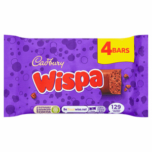 Cadbury Wispa Chocolate Bar 4 Pack 94.8g Image