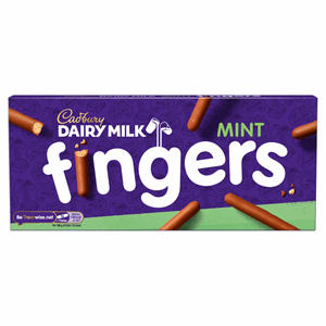 Cadbury Dairy Milk Mint Fingers Chocolate Biscuits 114g Image