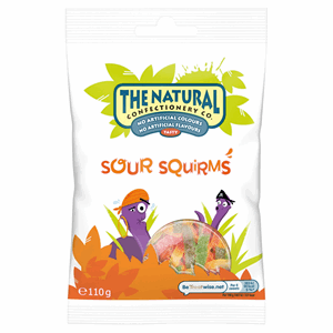 The Natural Confectionery Co. Sour Squirms 110g Image