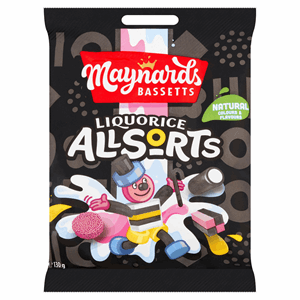 Maynards Bassetts Liquorice Allsorts 130g Image