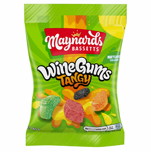 Maynards Bassetts Wine Gums Tangy £1 Sweets Bag 165g Image