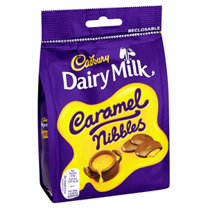 Cadbury Dairy Milk Caramel Nibbles Chocolate Bag 120g Image