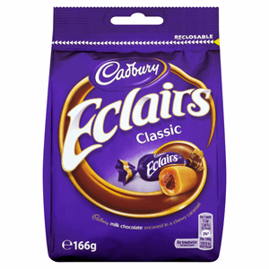 Cadbury Eclairs Chocolate Bag 166g Image