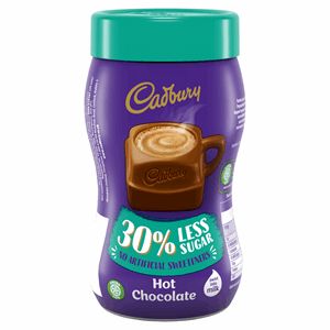 Cadbury Drinking Hot Chocolate 30% Less Sugar 280g Image