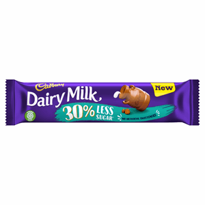 Cadbury Dairy Milk 30% Less Sugar Chocolate Bar 35g Image