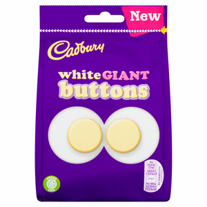 Cadbury White Giant Buttons Chocolate Bag 110g Image