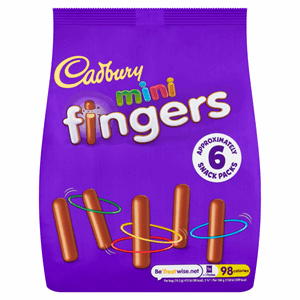 Cadbury Mini Fingers Biscuits Bag 115.8g (6x19.3g) Image