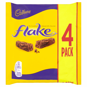 Cadbury Flake Chocolate Bar 4 Pack 80g Image