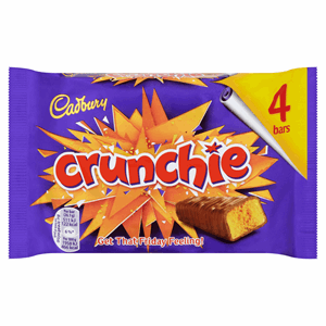 Cadbury Crunchie Chocolate Bar 4 Pack 104.4g Image