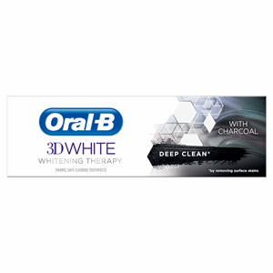 Oral-B 3DWhite Whitening Therapy Deep Clean Toothpaste with Charcoal 75ml Image
