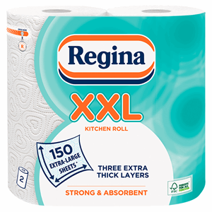 Regina XXL 2 Kitchen Roll 3 Ply 150 Sheets Image