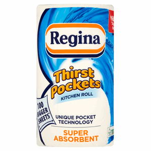 Regina Thirst Pocket Kitchen Roll 100 Bigger Sheets Image