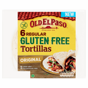 Old El Paso Gluten Free Regular Original Tortillas x6 216g Image
