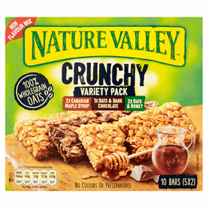 Nature Valley Crunchy Variety Pack Cereal Bars 5 x 42g Image