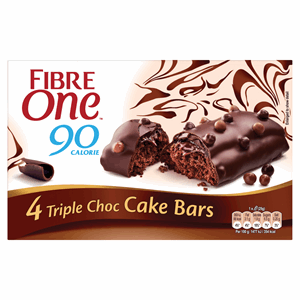 Fibre 1 Triple Choc Cake Bar 4x25g Image
