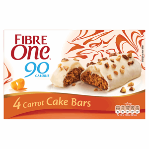 Fibre One 90 Calorie Carrot Cake Bars 4 x 25g (100g) Image