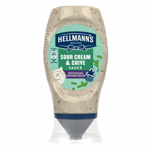 Hellmann's Squeeze Sour Cream & Chive Sauce 250ml Image