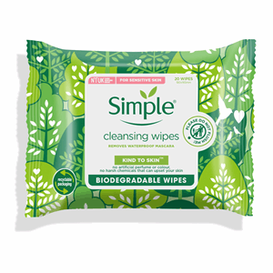 Simple Cleansing Wipes Biodegradable 20 PC Image