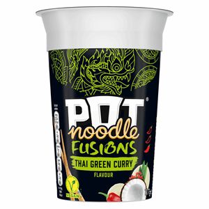 Pot Noodle Fusions Thai Green Curry Instant Snack 117g Image