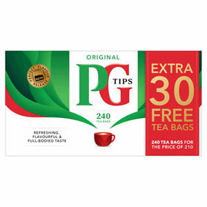 PG Tips Original Tea Bags 210 + 30 free 696g Image